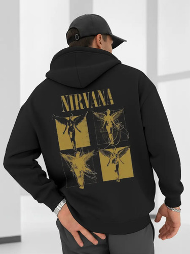 Hoodie Sudadera Basica Con Gorro Rock Moda Gym Tendencia