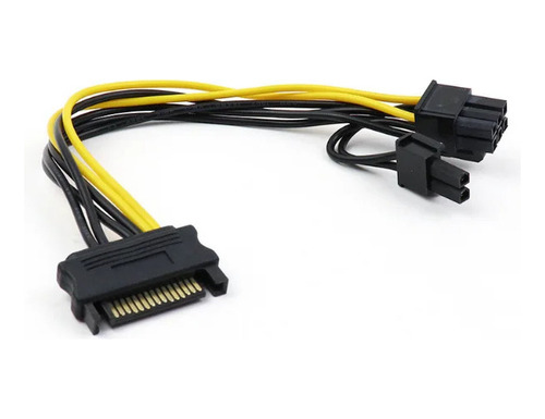 Cable De 6+2 Pines Pci Express A Sata Estandar Para T Video