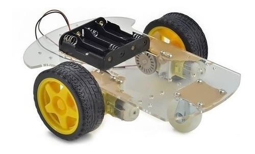 Kit Chassi 2wd Rodas Robótica Robô Projeto Arduino Carrinho