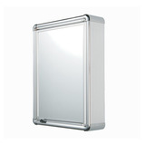 Espelho De Banheiro De Alumínio 35x45 Com Porta Escova 