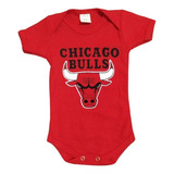 Body Bebê Chicago Bulls Basquete Nba Fantasia Infantil Roupa