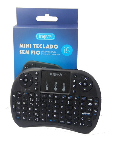 Mini Teclado Sem Fio Touchpad P/ Smart Tv/pc/tablet/celular