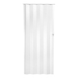 Puerta Plegable Pvc Milano 90x240cm Blanco Hoggan