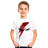 Camiseta Kratos God Of War Camisa Blusa Moleton Infantil