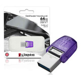 Pen Drive Kingston 64gb Usb 3.2 Microduo Tipo C/tipo A