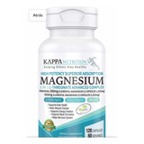 Suplemento En Comprimidos Kappa Nutrition  Vitaminas Magnesio 3 En 1 Treonato + Bisglicinato + Malato Vegano Eeuu En Pote 120 Un