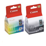 Dual Pack Tinta Canon Color Cl-41 Y Pg-40 Pixma (2 Tintas)