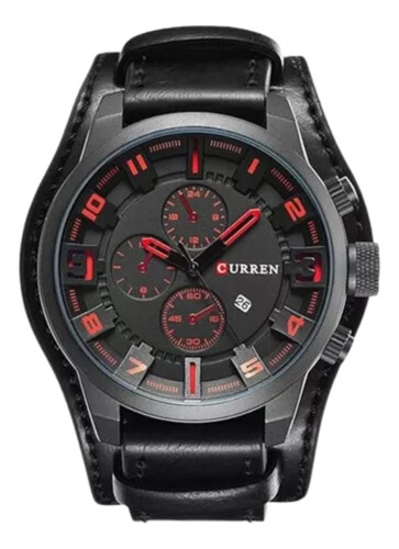 Resalta Elegancia Con El Reloj Curren 8225: Negro Caballero