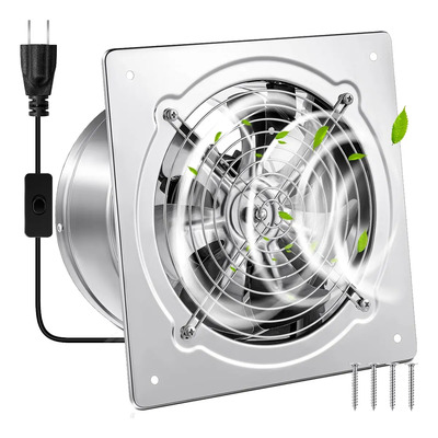 Extractor De Aire Ventilador Industrial Cocina Silencioso De 6 Pulgadas Acero Inox Extractor De Humo Industrial Extractor Pared De Pared De Alta Potencia | MercadoLibre