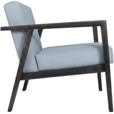 Sillon Ocasional Xanik Madera Solida, Mid-century Beach Gray