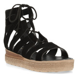 Sandalia Plataforma Mujer Negro 2cm 080-36