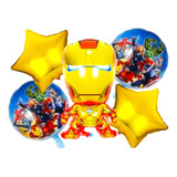 Globos Iron Man Avengers 5 Piezas