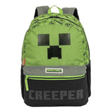 Mochila Costas Infantil Minecraft M Plus Creeper Sestini