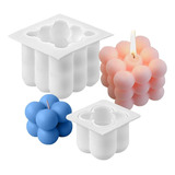 2pcs Molde De Silicon/velas Jabones/cubo Rubik Sola Cavidad