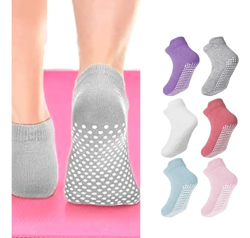 6 Pares De Calcetas Para Niños Antiderrapantes Multicolor | MercadoLibre