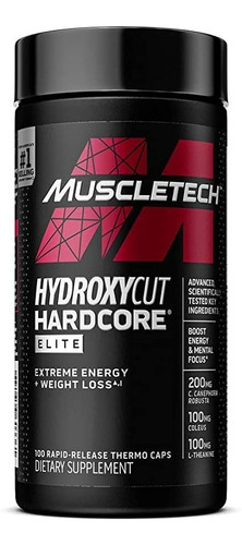 Suplemento Em 100 Cápsulas Muscletech Hardcore Elite Hydroxycut Burner