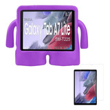 Capa Maleta P/ Tablet Tab A7 Lite 8.7 Sm T220 T225+película Cor Lilás