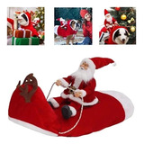Disfraz Navidad For Perros Santa Claus Montar Mascotas