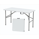 Mesa Plegable 122cm Blanca Portafolio Tipo Lifetime