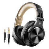 Headphone Sem Fio Dj Oneodio A70 Dourado Profissional