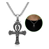 Cruz Egipcia Ankh Ojo De Horus Talisman Energético Acero    