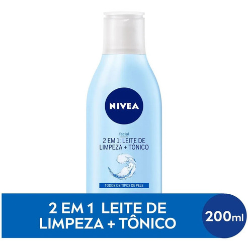 Leite De Limpeza + Tônico Facial 2 Em 1 Nivea - 200ml 