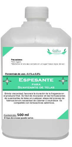 Espesante Para Suavizante De Telas El Mejor 500 Ml