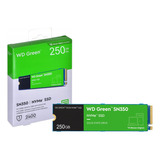 Ssd M.2 Nvme Pcie Gen 3.0 250gb Wd Green Sn350 2280 Wds250g2g0c Velocidade De Leitura 2400mb/s Para Pc E Notebook