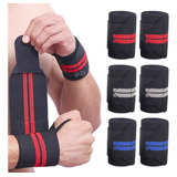 Kit 6pz Muñequera Gym Crossfit Fitness Pesas Gimnasio Straps