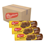Biscoito Recheado Duplo Chocolate 140g Bauducco Caixa 56 Un
