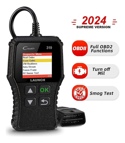 Launch Cr319 Obd2 Scanner Check Lector De Código Del Motor D