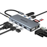 Usb C Hub Laptop Docking Station, Oberster 11-in-1 Triple Di