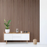 Revestimiento Moderno Madera Pared Interior Decoracion 