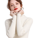 Sueter De Mujer Moda Sweater Dama Cuello Alto Abrigo