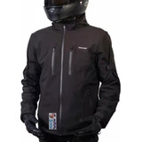 Campera Fourstroke Shield Softshell Jacket Negra Jm Motors