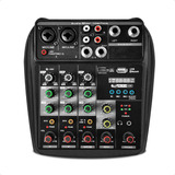 Consola Mixer 4 Canales Usb Bluetooth 16 Efectos Phantom Pro