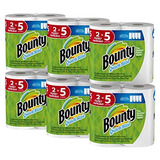 Bounty Quick-tamaño Toallas De Papel, 12 Rolls Familia, Whit