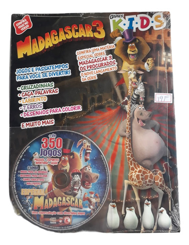 Cd De Jogo Madagascar 3 Labirinto Desenhos 350 Jogos E + 19f