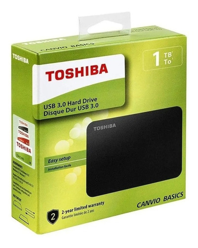 Disco Duro Externo Toshiba 1tb Tera + Estuche Antigolpe