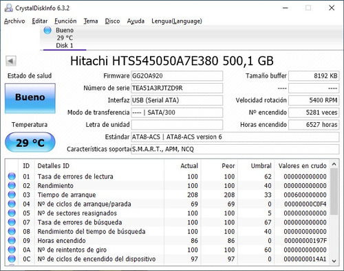 Disco Duro 500gb Hitachi Slim 2.5mm Notebook Play Xbox Pc 