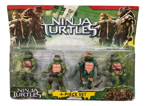 Figura De Acción Tortugas Ninja 16cm + Accesorios