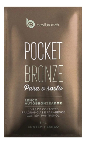 Bronzeador Facial Simulatório Pocket Bronze Premium 1und