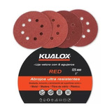 Lija Velcro Disco 125mm 8 Agujeros - Red 60 A 100 -x100u