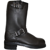 Botas Piel Hombre Biker Roquera Terminaitor Casco De Acero 