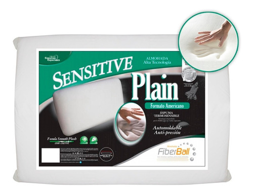 Almohada Sensitive X2 Inteligente Plain 63x35x15