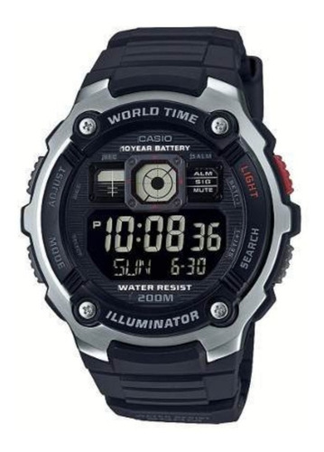 Reloj Hombre Casio Ae-2000w-1bvdf Pulsera Digital Deportivo