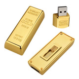 Usb Memoria 8gb Lingote Metal Económica Logo 5pz Ut Usb062