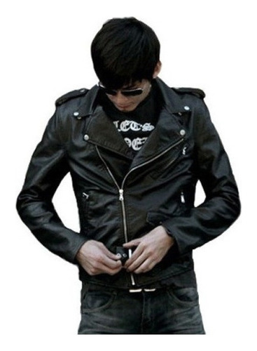 Chaqueta Rocker Slim Negra, Mi Estilo Biker