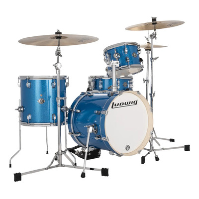 Batería Acústica Ludwig Breakbeats Azul 4 Compacta | Meses sin interés