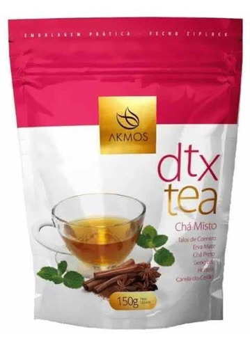 Chá Misto Detox Dtx Tea Akmos 150g Para Infusão
